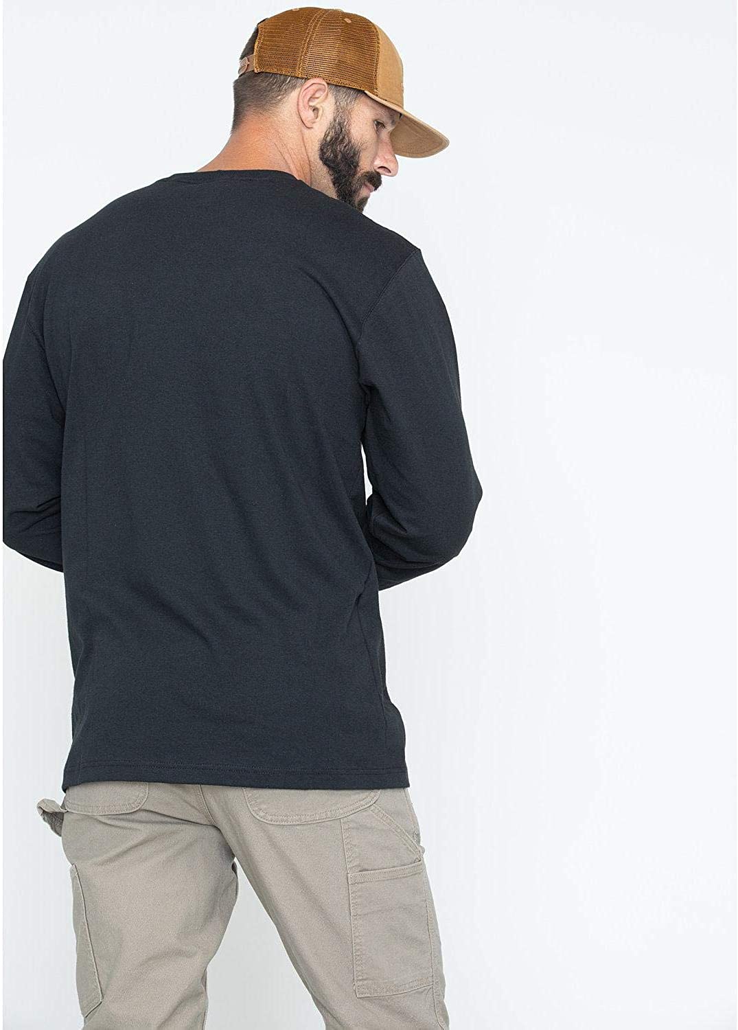 Carhartt Men's Loose Fit Heavyweight Long-Sleeve Pocket T-Shirt - Image 4